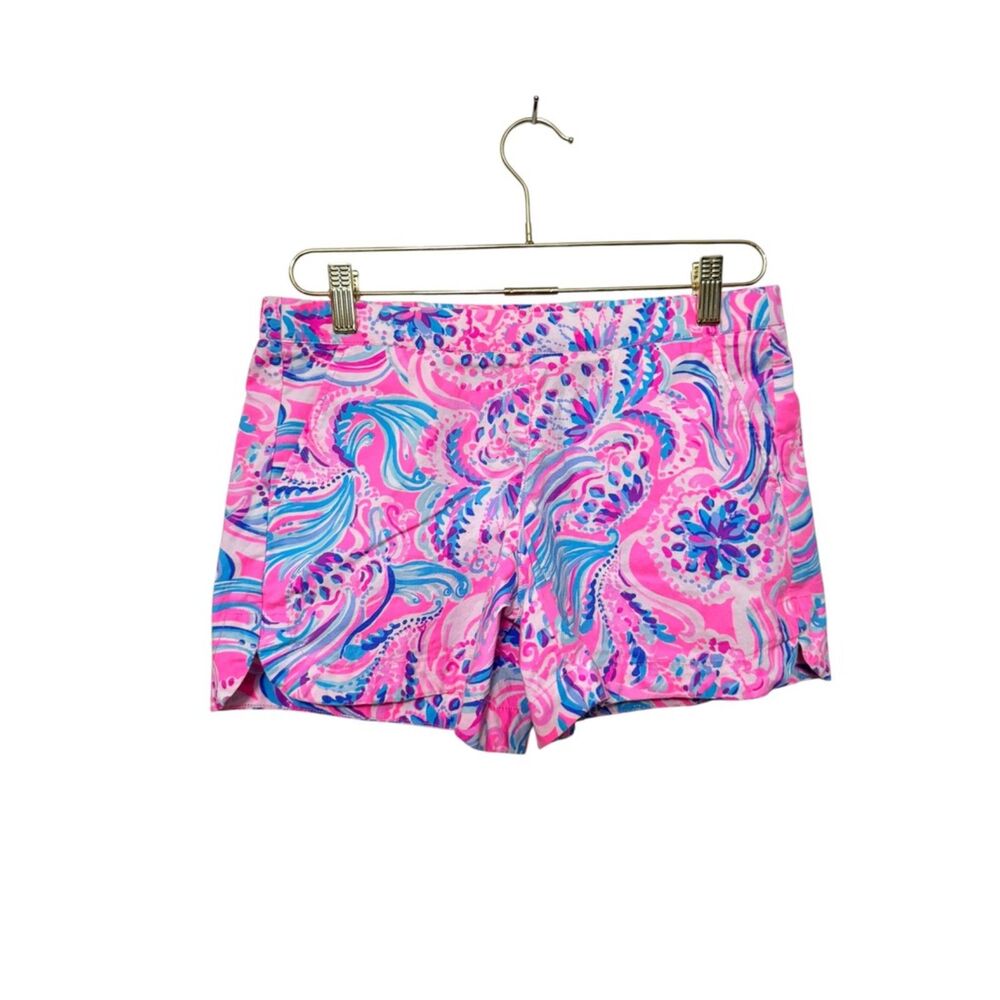 Lilly Pulitzer Ocean View Don't Be Jelly Shorts Women S Pink Casual Coastal